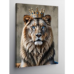 Kanvas Tablo Orman Kralı Aslan 70x100 cm