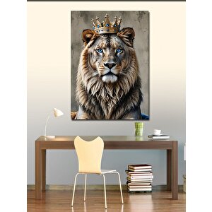 Kanvas Tablo Orman Kralı Aslan 70x100 cm