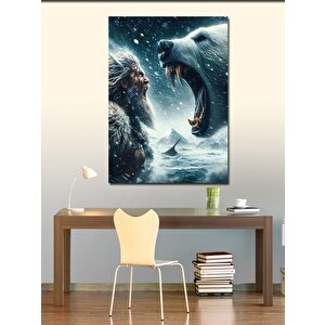 Kanvas Tablo Bozayı Ve Viking 100x140 cm
