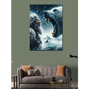 Kanvas Tablo Bozayı Ve Viking 100x140 cm