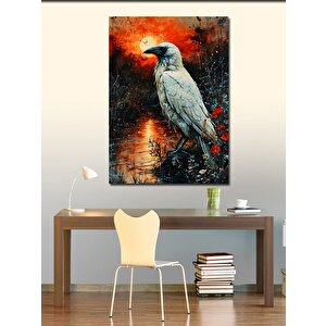 Kanvas Tablo Beyaz  Karga 70x100 cm