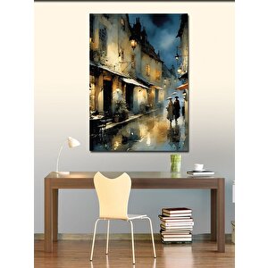 Kanvas Tablo Soyut Şehir 70x100 cm