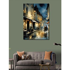 Kanvas Tablo Soyut Şehir 70x100 cm