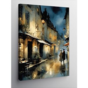 Kanvas Tablo Soyut Şehir 100x140 cm