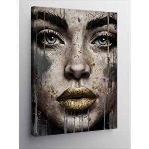 Kanvas Tablo Renkli Gözlü Soyut Kadın 100x140 cm