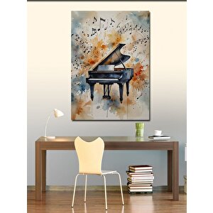 Kanvas Tablo Soyut Piyano 70x100 cm