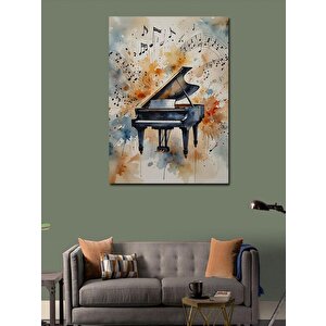 Kanvas Tablo Soyut Piyano 70x100 cm