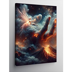 Kanvas Tablo Soyut El Ve Kadın 70x100 cm