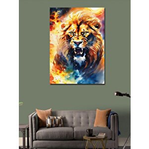 Kanvas Tablo Kükreyen Aslan 70x100 cm