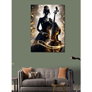 Kanvas Tablo Çello Çalan Kadın 70x100 cm