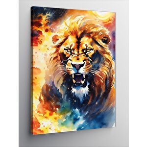 Kanvas Tablo Kükreyen Aslan