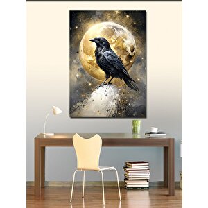 Kanvas Tablo Dolunay Ve Karga 70x100 cm