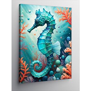 Kanvas Tablo Mavi Denizatı 70x100 cm
