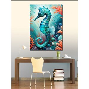 Kanvas Tablo Mavi Denizatı 70x100 cm