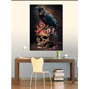 Kanvas Tablo Kuru Kafa Ve Karga 70x100 cm