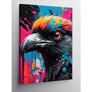 Kanvas Tablo Renkli Karga 100x140 cm