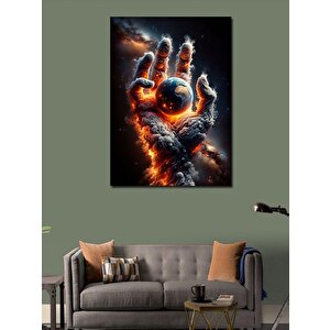 Kanvas Tablo Soyut El Ve Dünya 100x140 cm