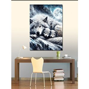 Kanvas Tablo Kurt Ailesi 70x100 cm