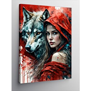 Kanvas Tablo Kurt Ve Kadın 70x100 cm