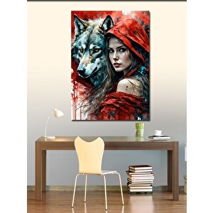 Kanvas Tablo Kurt Ve Kadın 70x100 cm