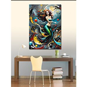 Kanvas Tablo Soyut Deniz Kızı 100x140 cm