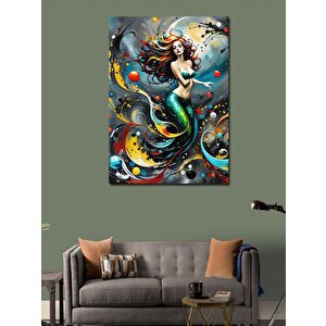 Kanvas Tablo Soyut Deniz Kızı 100x140 cm