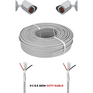 Fury 2+1 0.5 Mm 100 Metre Cctv Kablo Güvenlik Kamera Kablosu