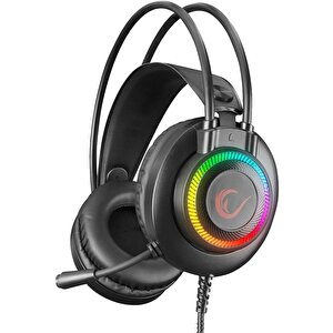Rm-k27 X-jammer 3.5 Mm 7 Renk Ledli Kulak Üstü Oyuncu Kulaklığı