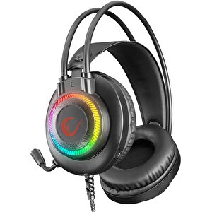 Rm-k27 X-jammer 3.5 Mm 7 Renk Ledli Kulak Üstü Oyuncu Kulaklığı