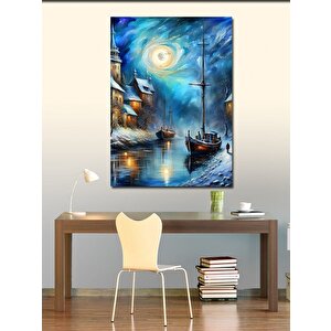 Kanvas Tablo Yelkenli Tekneler 70x100 cm