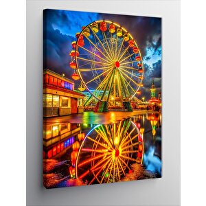 Kanvas Tablo Dönme Dolap 100x140 cm