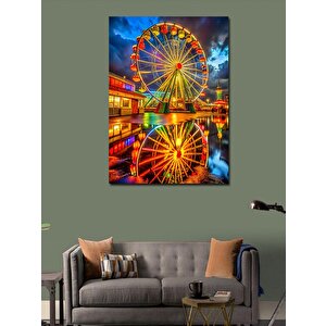 Kanvas Tablo Dönme Dolap 100x140 cm