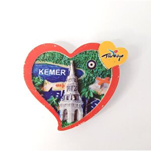 Çift Kalpli Magnet Buzdolabı Süsü Mıknatıslı