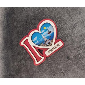 Magnet Kalp Dümen Gemi Kule Yelken Buzdolabı Süsü Ahşap Magnet