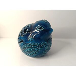 Buhurdanlık Kuş Çini Mumluk Işık Ev Dekor Masa Özel Gün Hediye