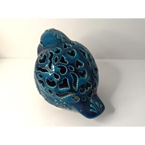 Buhurdanlık Kuş Çini Mumluk Işık Ev Dekor Masa Özel Gün Hediye