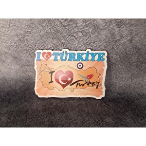 Magnet Harita Nazar Göz Turistik Buzdolabı Süsü Ahşap Magnet Mıknatıslı