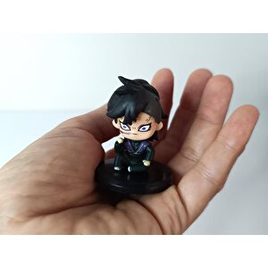 Anime Demon Slayer Genya Shinazugawa İblis Avcısı Mini Figür Eylem Karakter Figür Oyuncak Biblo 5 Cm
