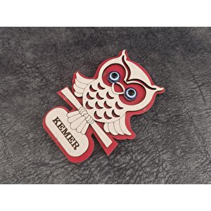 Magnet Baykuş Hayvan Nazar Boncuk Buzdolabı Süsü Ahşap Magnet Mıknatıslı Hediyelik Eşya