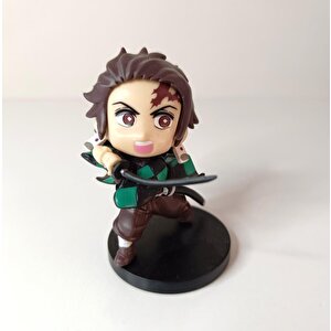 Anime Demon Slayer Tanjiro Kamado İblis Avcısı Mini Figür Eylem Karakter Figür Oyuncak Biblo 8 Cm