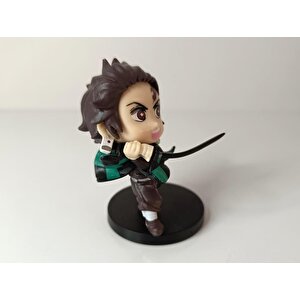 Anime Demon Slayer Tanjiro Kamado İblis Avcısı Mini Figür Eylem Karakter Figür Oyuncak Biblo 8 Cm