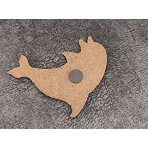 Magnet Balık Caretta Kule Buzdolabı Süsü Ahşap Magnet Mıknatıslı Hediyelik Eşya