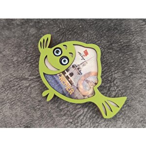 Magnet Balık Hayvan Nazar Boncuk Buzdolabı Süsü Ahşap Magnet Mıknatıslı Hediyelik Eşya