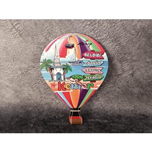 Magnet Deniz Manzara Plaj Balon Buzdolabı Süsü Ahşap Mıknatıslı Magnet Mıknatıslı Hediyelik Eşya