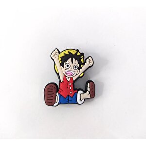 One Piece Monkey D.luffy Anime Terlik Ayakkabı Süsü Silikon Unicex