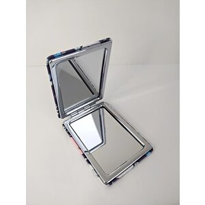 Ayna Cep Çanta Seyehat Aynası Sulu Pullu Makyaj Kozmetik Büyüteç Kompakt