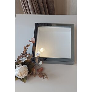 25x25 Cm Ledli İsimsiz Derin Gül Çerçevesi! Gül Kutusu! Hkmticaret! Füme