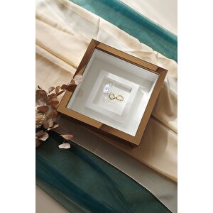 25x25 Bronz Fotoğraf Bölümlü Ledli Çerçeve Gül Tasarımlarınız Için-25x25 Cm. Isimsiz