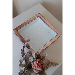 25x25 Cm Rosegold Derin Anı Çerçevesi-6 Cm Derinlikli Anı Çerçevesi Gül Kutusu! Hkm Ticaret