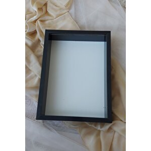 30x40 Cm Derin Siyah Özel Gün Çiçekleri Için Anı Çerçevesi! Gül Çerçeve Kutusu! Derin Çerçeve